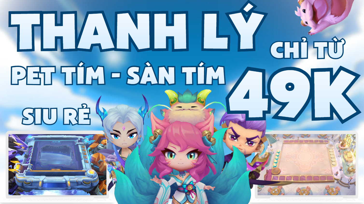 THANH LÝ PET/SÀN TÍM